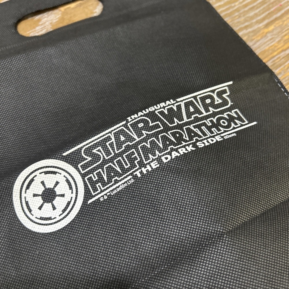 Disney Star Wars Half Marathon The Dark Side Inaugural Event Tote Reusable Bag - Picture 4 of 4